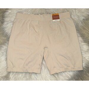 State Of Day Seamless High Cut Boyshorts Slip Shorts Womens S Small Beige New